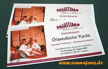 Orientalische Saunanacht im maritimo