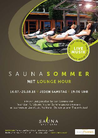 Sauna Sommer mit Lounge Hours